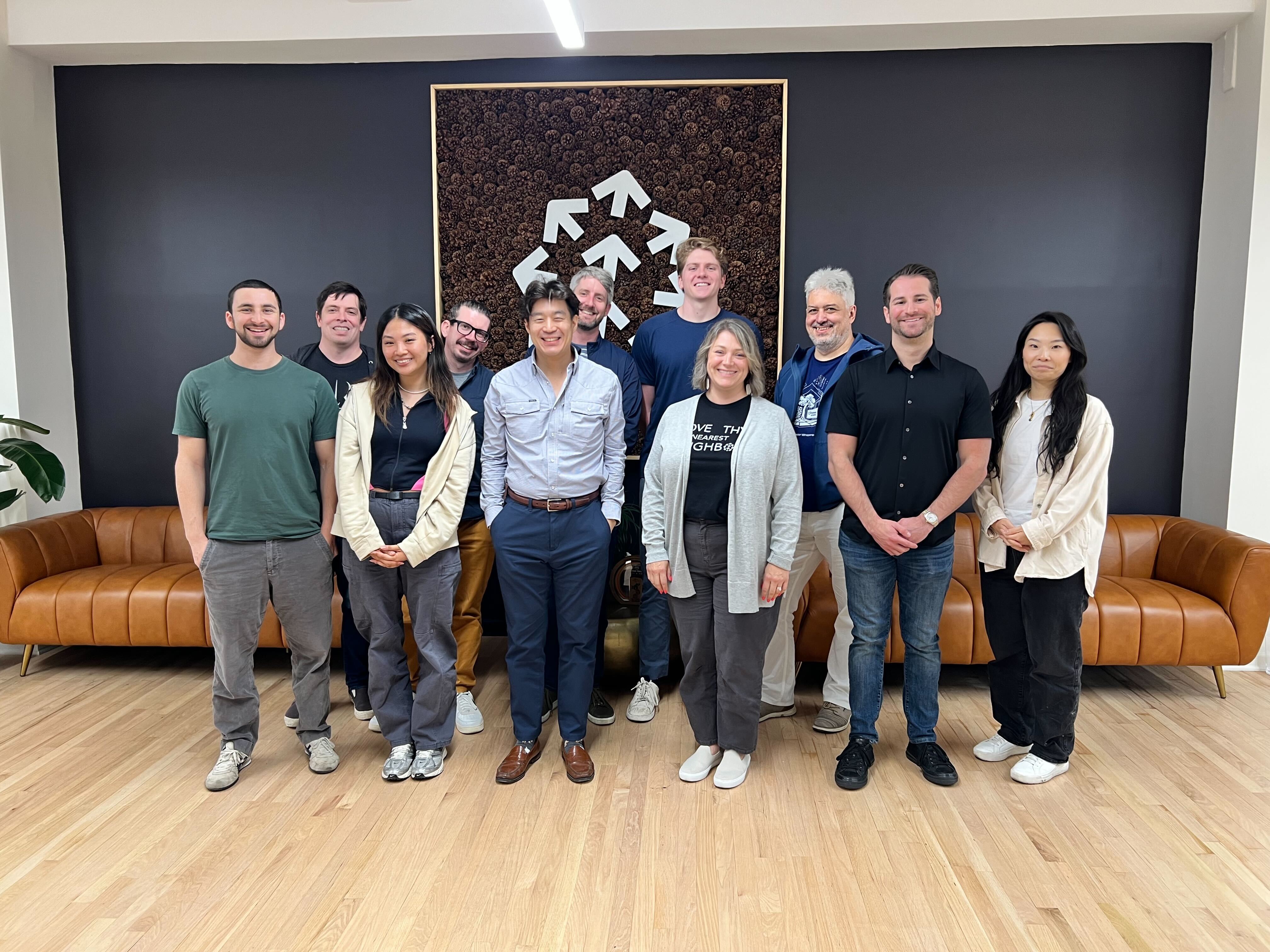 The Pinecone team in the office